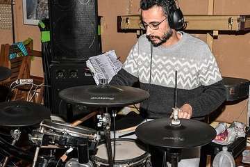 La banda Charcojondo, pregoneros de las fiestas de Lomo Magullo de este año/Antonio Alí.